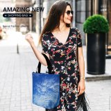 Yanfind Shopping Bag for Ladies Sky Heavy Cloudy Cloud Abstract Ligth Daytime Atmosphere Azure Meteorological Cumulus Calm Reusable Multipurpose Heavy Duty Grocery Bag for Outdoors.