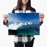 yanfind A3| Beautiful Iceberg Polar Bear Sea Sky - Size A3 Poster Print Photo Art