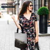 Yanfind Shopping Bag for Ladies Aeroplane Ruined Wreck Airplane Aircraft Empty Plane Field Broken Abandoned Crash Destroyed Reusable Multipurpose Heavy Duty Grocery Bag for Outdoors.