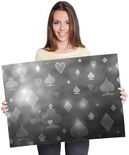 yanfind A1 - Playing Card Pattern Poker Art Print 90 X 60 cm 180gsm satin gloss photo paper