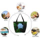 Yanfind Shopping Bag for Ladies Flower Plant Rose Acanthaceae Leaf Vegetation Geranium Leaves Xc Reusable Multipurpose Heavy Duty Grocery Bag for Outdoors.
