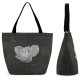 Yanfind Shopping Bag for Ladies Flower Plant Grey Rose Geranium Petal Morocco Asilah Sweet Unsplash Light Reusable Multipurpose Heavy Duty Grocery Bag for Outdoors.