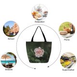Yanfind Shopping Bag for Ladies Flower Rose Flora Plant Rundāle Palace Pilsrundāle Latvia Carnation Summer Garden Reusable Multipurpose Heavy Duty Grocery Bag for Outdoors.