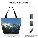 Yanfind Shopping Bag for Ladies Lake Mountains Landscape Landscapes Airbus Clouds Cloud Como Cessna Airport Italy Reusable Multipurpose Heavy Duty Grocery Bag for Outdoors.