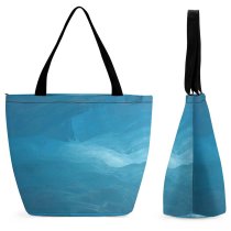 Yanfind Shopping Bag for Ladies Snow Winter Alpi Monte Bianco Rocks Alps Light Sky Aqua Reusable Multipurpose Heavy Duty Grocery Bag for Outdoors.
