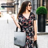Yanfind Shopping Bag for Ladies Fog Mist Outdoors Tree Muir Woods National Monument Mill Valley United States Reusable Multipurpose Heavy Duty Grocery Bag for Outdoors.