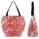 Yanfind Shopping Bag for Ladies Happiness China Reusable Multipurpose Heavy Duty Grocery Bag for Outdoors.