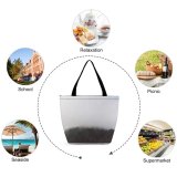 Yanfind Shopping Bag for Ladies Grey Outdoors Fog Mist Usa Monterey Kalifornien Big Sur Forest Tree Reusable Multipurpose Heavy Duty Grocery Bag for Outdoors.