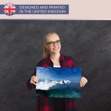 yanfind A3| Beautiful Iceberg Polar Bear Sea Sky - Size A3 Poster Print Photo Art