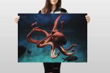 yanfind A1 | Underwater Octopus Poster Art Print 60 x 90cm 180gsm Scuba Dive