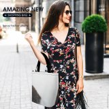 Yanfind Shopping Bag for Ladies Fog Mist Outdoors Rein Taufers Tyrol Italy Fogm Foggy Forest Tree Pines Reusable Multipurpose Heavy Duty Grocery Bag for Outdoors.