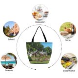 Yanfind Shopping Bag for Ladies Garden Outdoors Arbour Housing Building Cottage Plant Flower Pottery Vase Potted Reusable Multipurpose Heavy Duty Grocery Bag for Outdoors.