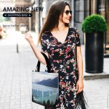 Yanfind Shopping Bag for Ladies Moreno Argentina Glacial Lake Resources Polar Sky Reusable Multipurpose Heavy Duty Grocery Bag for Outdoors.