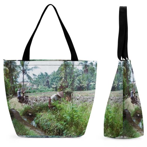 Yanfind Shopping Bag for Ladies Garden Outdoors Gardener Gardening Worker Field Plant Vegetation Countryside Reusable Multipurpose Heavy Duty Grocery Bag for Outdoors.
