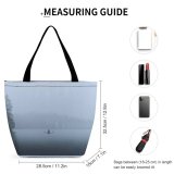 Yanfind Shopping Bag for Ladies Fog Outdoors Mist Suoyarvi Республика Карелия Grey Autumn Forest Lake Adventure Reusable Multipurpose Heavy Duty Grocery Bag for Outdoors.