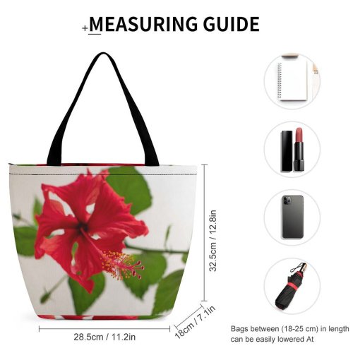 Yanfind Shopping Bag for Ladies Flower Plant Pollen Rose Hibiscus Indore Madhya Pradesh India Itzstoryteller Reusable Multipurpose Heavy Duty Grocery Bag for Outdoors.