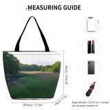 Yanfind Shopping Bag for Ladies Grass Plant Field Outdoors Grassland Countryside Farm Rural Land Meadow Rye Ny Reusable Multipurpose Heavy Duty Grocery Bag for Outdoors.