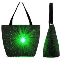 Yanfind Shopping Bag for Ladies Light Effects Fibre Decoration Firework Year Eve Explosion Silvester Visual Lighting Technology Reusable Multipurpose Heavy Duty Grocery Bag for Outdoors.