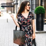 Yanfind Shopping Bag for Ladies Forest Tree Romania Cetatea Blidaru Flora Land Outdoors Plant Vegetation Leaf Leaves Reusable Multipurpose Heavy Duty Grocery Bag for Outdoors.