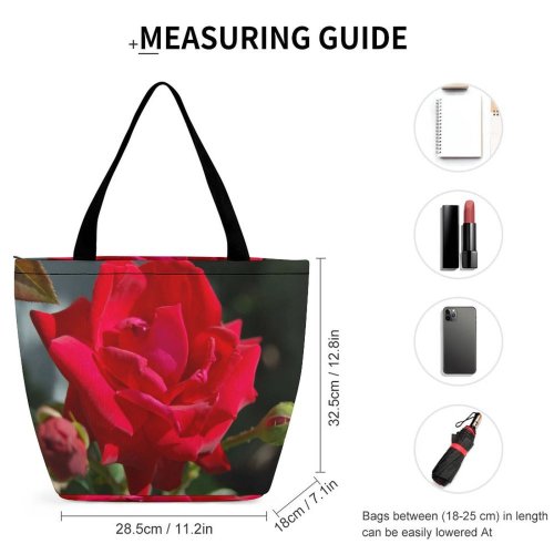 Yanfind Shopping Bag for Ladies Flowers Zen Wild Live Flower Petal Flowering Plant Garden Reusable Multipurpose Heavy Duty Grocery Bag for Outdoors.