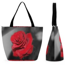Yanfind Shopping Bag for Ladies Rose Love Garden Roses Petal Flower Family Plant Beauty Reusable Multipurpose Heavy Duty Grocery Bag for Outdoors.