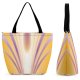 Yanfind Shopping Bag for Ladies Flower Light Violet Excitement Purple Design Plant Graphics Reusable Multipurpose Heavy Duty Grocery Bag for Outdoors.