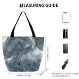 Yanfind Shopping Bag for Ladies Cube Cubes Cool Winter Isbiter Isbit Texture Freezing Liquid Transparent Reusable Multipurpose Heavy Duty Grocery Bag for Outdoors.