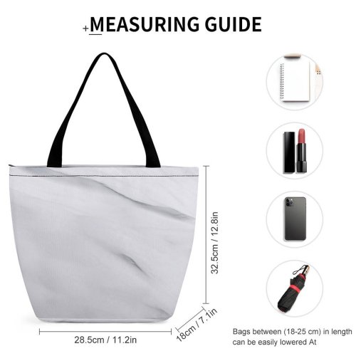 Yanfind Shopping Bag for Ladies Grey Outdoors Snow Winter Soil Sand Powder Shite Fields Slope Reusable Multipurpose Heavy Duty Grocery Bag for Outdoors.