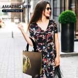 Yanfind Shopping Bag for Ladies Macro Insects Bee Honeybee Pollen Insect Megachilidae Membrane Winged Bumblebee Plant Reusable Multipurpose Heavy Duty Grocery Bag for Outdoors.