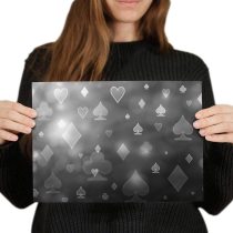 yanfind A4 - Playing Card Pattern Poker Art Print 29.7 X 21 cm 280gsm satin gloss photo paper
