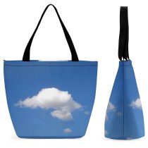 Yanfind Shopping Bag for Ladies Sky Cloud Daytime Cumulus Atmosphere Azure Meteorological Calm Sunlight Reusable Multipurpose Heavy Duty Grocery Bag for Outdoors.