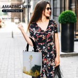 Yanfind Shopping Bag for Ladies Flower Plant Cosmos Pakistan Sky Dill Flora Seasoning Grass Flowers Bokeh Leaf Reusable Multipurpose Heavy Duty Grocery Bag for Outdoors.