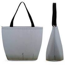 Yanfind Shopping Bag for Ladies Fog Outdoors Birds Mist Grey Reusable Multipurpose Heavy Duty Grocery Bag for Outdoors.