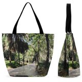 Yanfind Shopping Bag for Ladies Garden Outdoors Arbour Málaga Spagna Path Bench Furniture Creative Commons Reusable Multipurpose Heavy Duty Grocery Bag for Outdoors.
