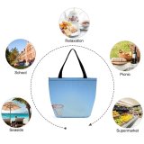 Yanfind Shopping Bag for Ladies Hoop Reusable Multipurpose Heavy Duty Grocery Bag for Outdoors.