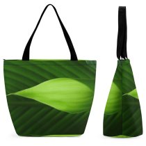 Yanfind Shopping Bag for Ladies Stuff Leaf Light Banana Plant Botany Flower Macro Petal Reusable Multipurpose Heavy Duty Grocery Bag for Outdoors.