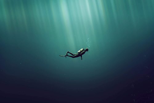yanfind A1 | Scuba Diving Poster Art Print 60 x 90cm 180gsm Diver Sea Ocean