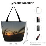 Yanfind Shopping Bag for Ladies Leaves Sunset Sunrise Leaf Eucalyptus Australia Outback Coober Pedy Inspire Evening Morning Reusable Multipurpose Heavy Duty Grocery Bag for Outdoors.