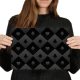 yanfind A4 - Black Playing Card Pattern Poker Art Print 29.7 X 21 cm 280gsm satin gloss photo paper