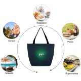 Yanfind Shopping Bag for Ladies Above Boat Drone From Watercraft Fishing Bird's Aerial Shot Reusable Multipurpose Heavy Duty Grocery Bag for Outdoors.