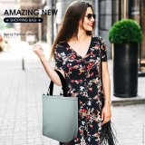 Yanfind Shopping Bag for Ladies Fog Grey Nelson Bc Ferry Lake Smog Vanish Wildfire Minimal Stock Reusable Multipurpose Heavy Duty Grocery Bag for Outdoors.