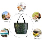 Yanfind Shopping Bag for Ladies Flora Ivy Plant Tree Dayton United States Wilderness Overgrown Trunk Forest Reusable Multipurpose Heavy Duty Grocery Bag for Outdoors.
