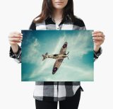 yanfind A3| Supermarine Spitfire RAF Poster Size A3 Army Airforce Poster