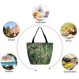 Yanfind Shopping Bag for Ladies Grass Plant Invertebrate Summer Hamburg Deutschland Insect Butterfly Arachnid Bee Honey Reusable Multipurpose Heavy Duty Grocery Bag for Outdoors.