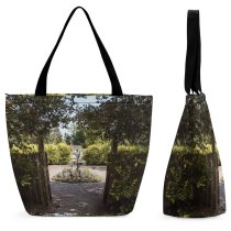 Yanfind Shopping Bag for Ladies Garden Outdoors Arbour Dundurn Castle Hamilton Porch Patio Road Flower Plants Reusable Multipurpose Heavy Duty Grocery Bag for Outdoors.
