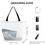 Yanfind Shopping Bag for Ladies Cube Cubes Cool Winter Isbiter Isbit Texture Transparent Silver Reusable Multipurpose Heavy Duty Grocery Bag for Outdoors.