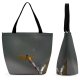 Yanfind Shopping Bag for Ladies Insect Eastern Amber Wing Resting Branch Dragonflies Damseflies Macro Invertebrate Organism Reusable Multipurpose Heavy Duty Grocery Bag for Outdoors.