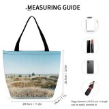 Yanfind Shopping Bag for Ladies Grass Field Flora Plant Kohler-Andrae State Park Sheboygan United States Outdoors Reusable Multipurpose Heavy Duty Grocery Bag for Outdoors.