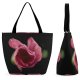 Yanfind Shopping Bag for Ladies Flower Plant Rose Petal Geranium Dew Spring Tulip Reusable Multipurpose Heavy Duty Grocery Bag for Outdoors.