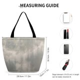 Yanfind Shopping Bag for Ladies Grey Fog Rathmannsdorf Saxony Cloud Outdoors Sky Saxon Switzerland Sunrise Dawn Sachsische Reusable Multipurpose Heavy Duty Grocery Bag for Outdoors.